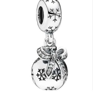 Pandora Sterling Silver Christmas Snowflake Ornament Charm